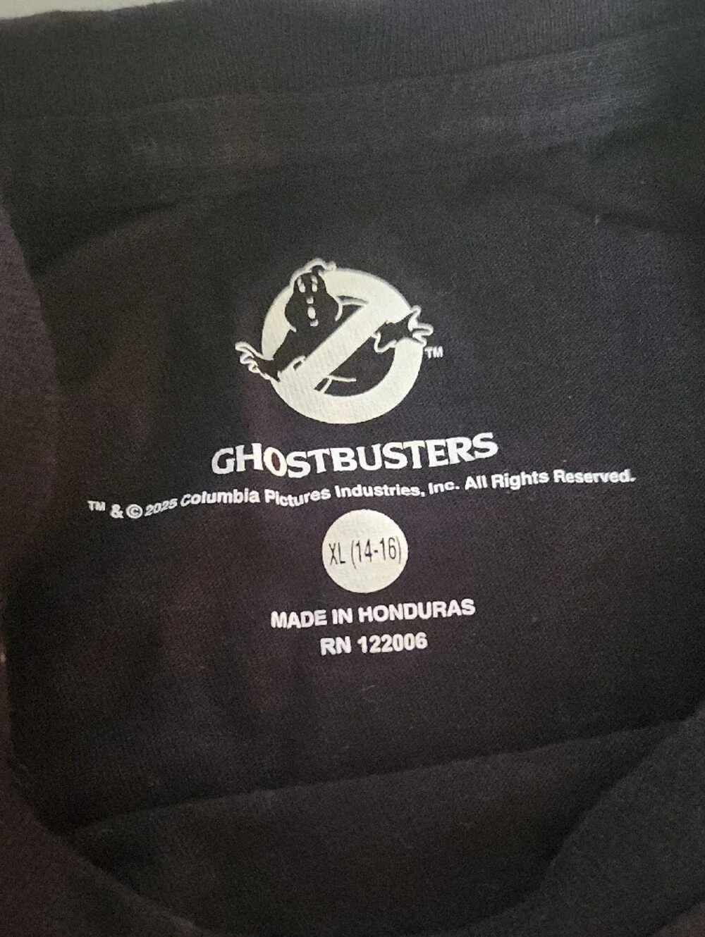 Ghostbusters Kids Black Graphic Tee with Orange Logo